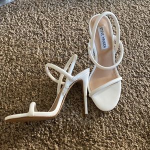Steve Madden white heels
